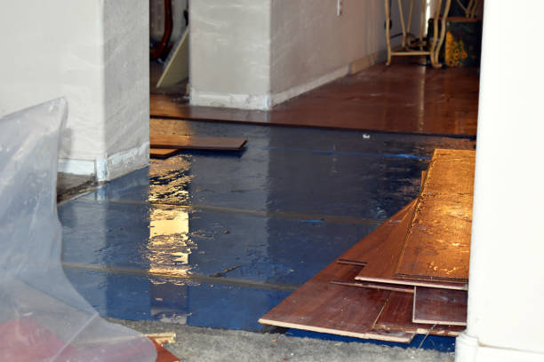 Professional Water Damage Restoration technician working in Grayson, CA